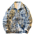 MUSONMU Embroidered Denim Jacket for Men, Spring/Autumn New Trendy Brand Loose Casual Trendy Denim Shirt Jacket for Men