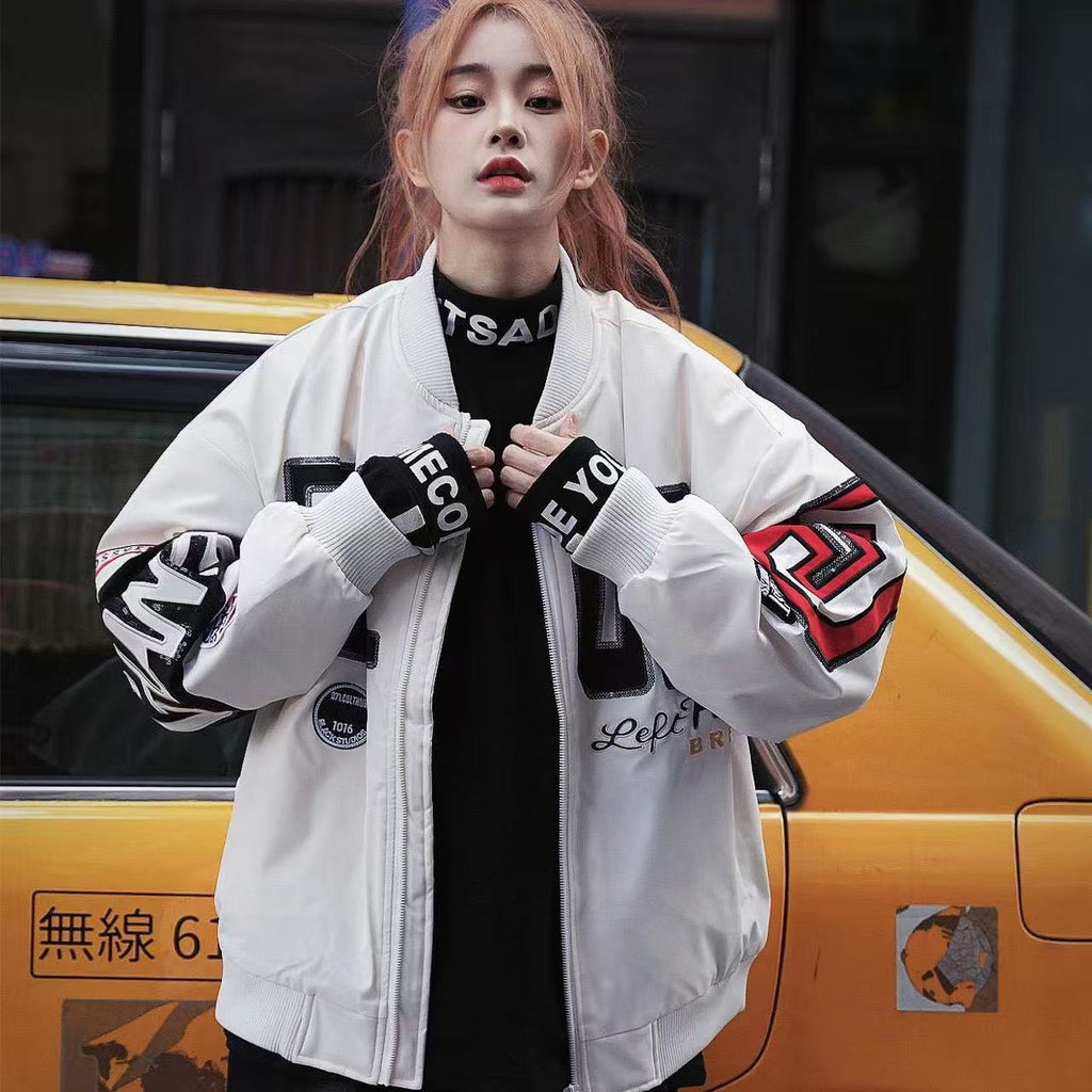 Guochao down jacket, thickened winter baseball jacket, unisex couple's outfit, 2025 new top