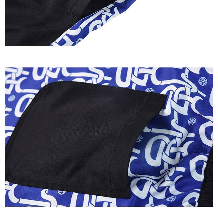 WOOKONG Growth King Color-Block Micro-Elastic Jogger Pants 2026 New Personalized Printed Long Pants Trendy
