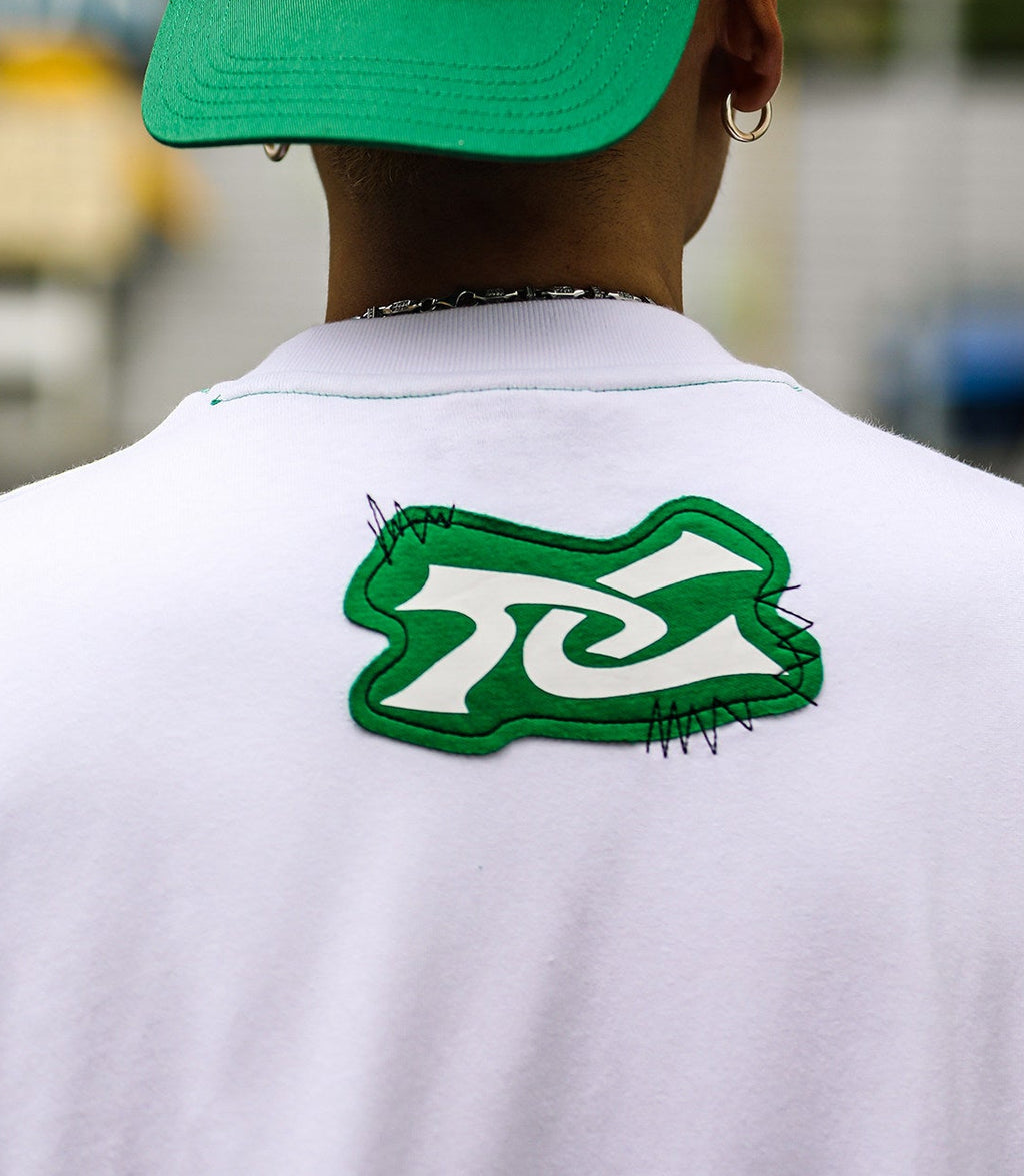 TOP BOY - Oversized Graphic Tee Round Neck Long Sleeve