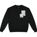 MEDM Personalized Angel Letter Print Applique Casual Crew Neck Fleece Sweatshirt American Couple Pullover Top Autumn