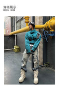 BLOOD RULE [3D printing] vintage American print dirty dye slime cleanfit trendy men's and women's jeans