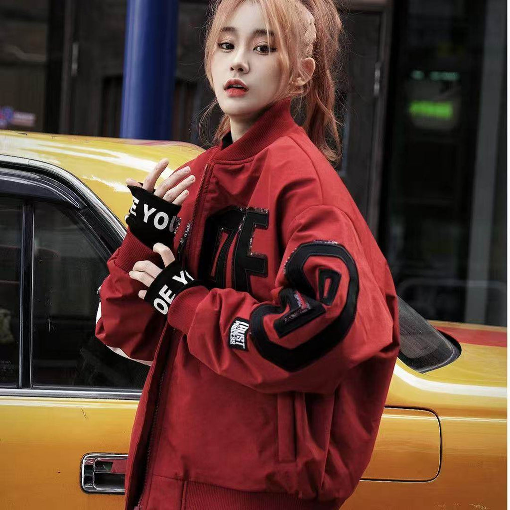 Guochao down jacket, thickened winter baseball jacket, unisex couple's outfit, 2025 new top