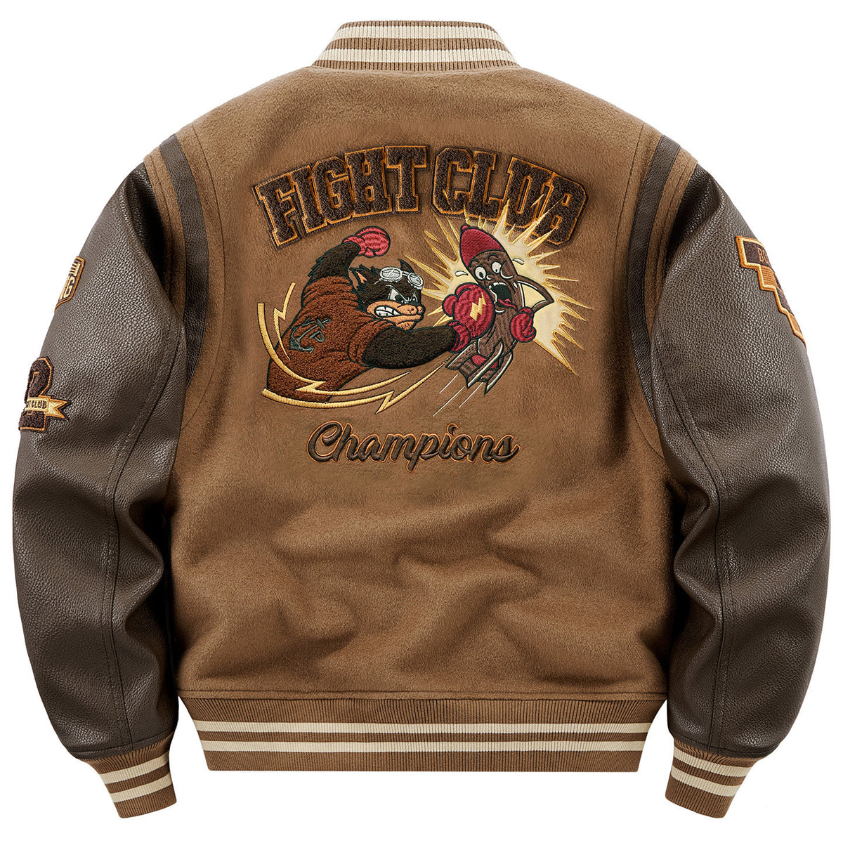 FIGHTCLUB - Embroidered Baseball Vintage Jacket