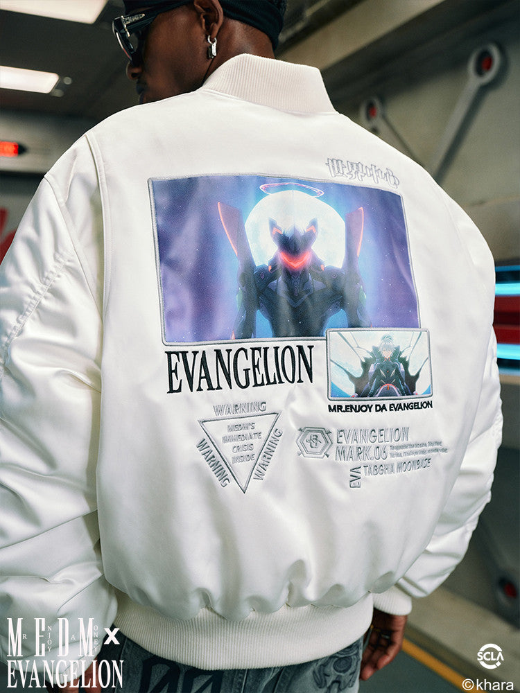 MEDMxEVA Collaboration Mark.06MA1 Jacket Down Jacket American Hip Hop Baseball Collar Jacket Men's Winter Top