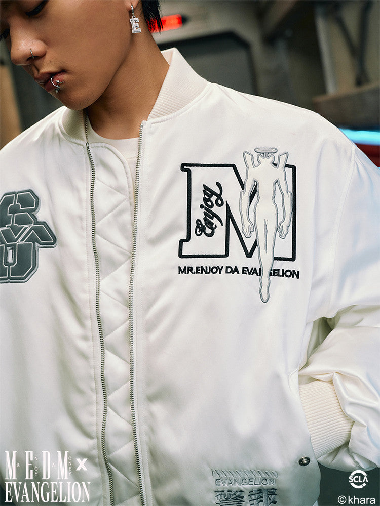 MEDMxEVA Collaboration Mark.06MA1 Jacket Down Jacket American Hip Hop Baseball Collar Jacket Men's Winter Top
