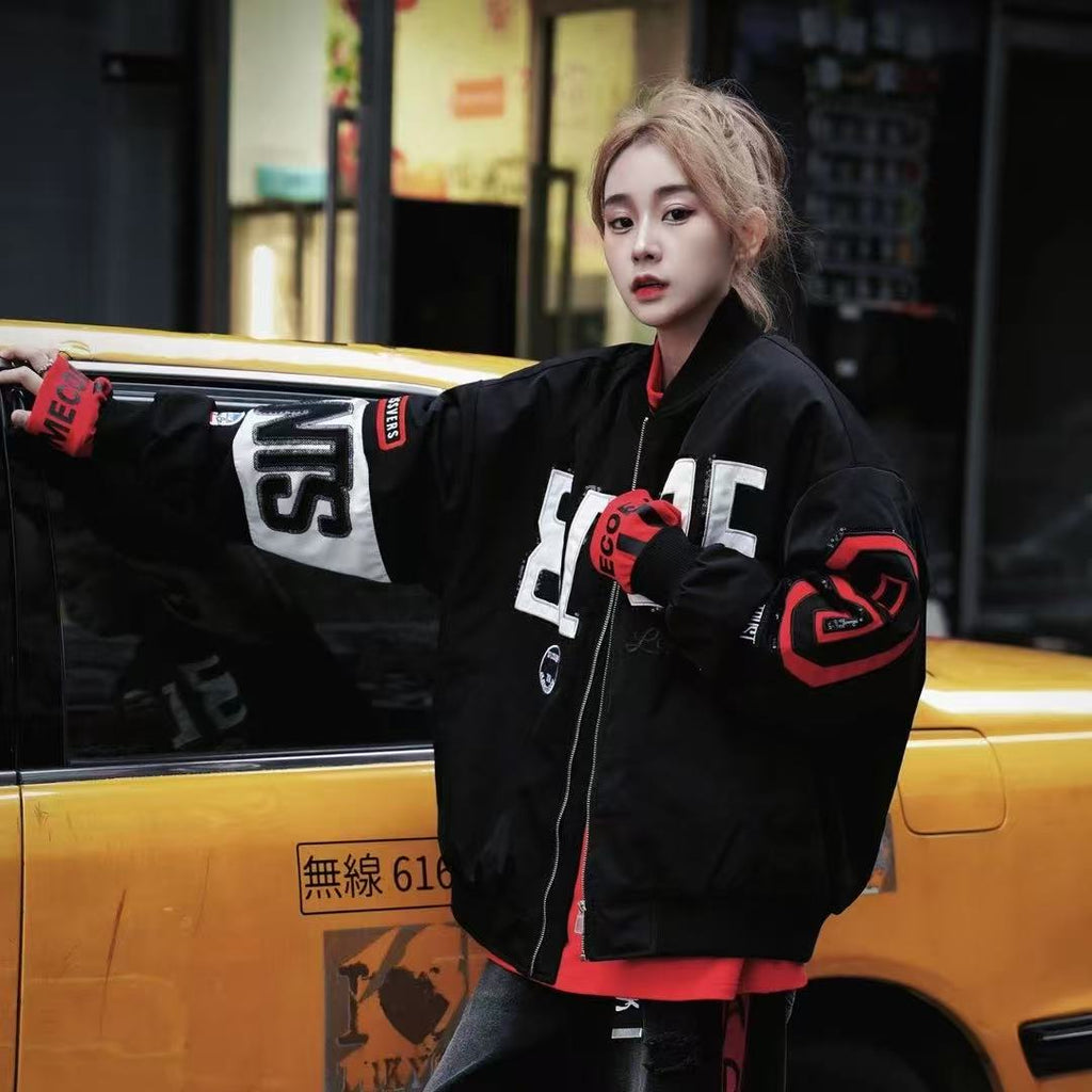 Guochao down jacket, thickened winter baseball jacket, unisex couple's outfit, 2025 new top