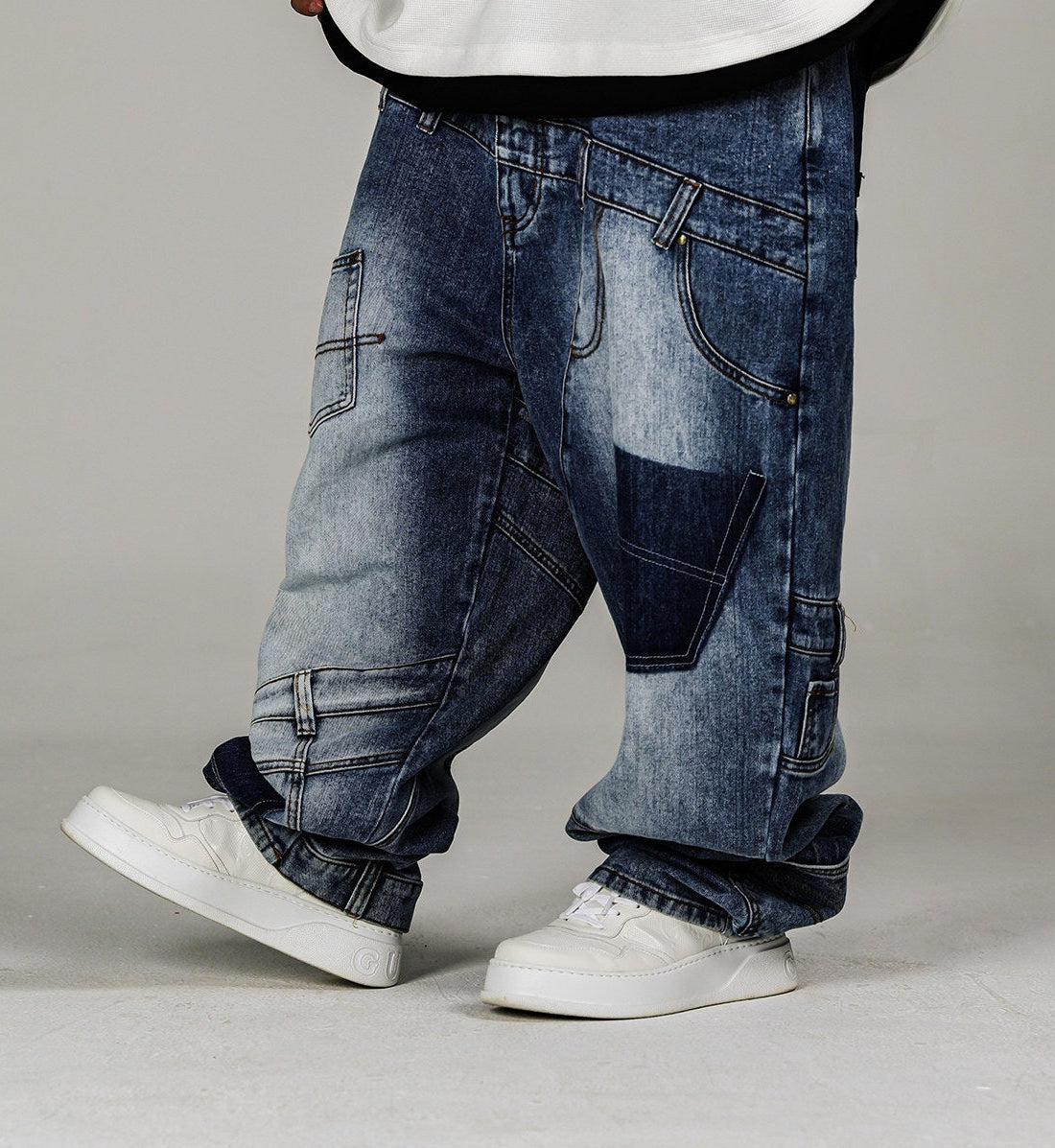 BLOCKS - ACUSA WEAR Deconstruction Baggy Denim Pants